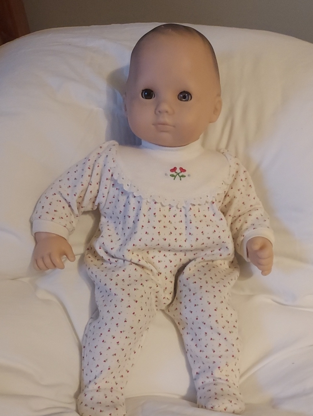 Vintage 1990 American Girl Bitty Baby Doll in Original Sleepwear